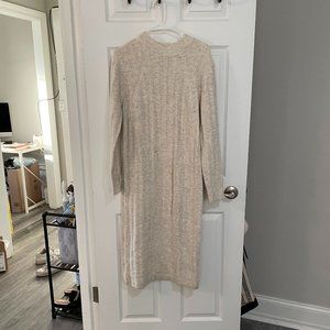 Midi Sweater Dress Cream